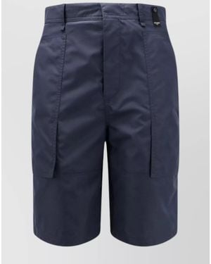 Fendi Cotton-Blend Cargo Shorts - Blue