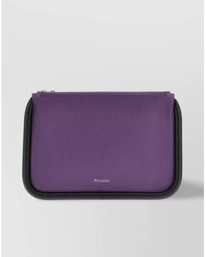 JW Anderson Large Rectangular Bumper-Tube Clutch - Purple