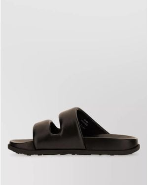 Givenchy Leather Slides - Black