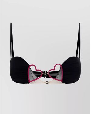 Nensi Dojaka Silk Bra - Black