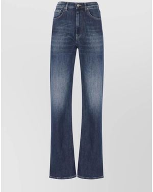 Dondup Cotton Wide-Leg Jeans - Blue
