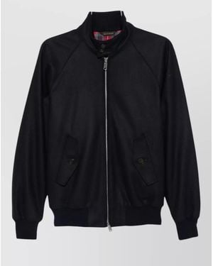 Baracuta Cashmere Single Breasted Coat - Blue