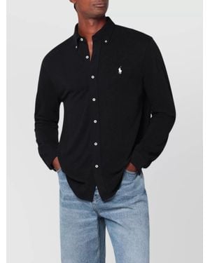 Polo Ralph Lauren Lightweight Mesh Shirt Feather Detail - Blue
