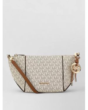 Michael Kors Printed Canvas Jordi Crossbody Bag - Natural