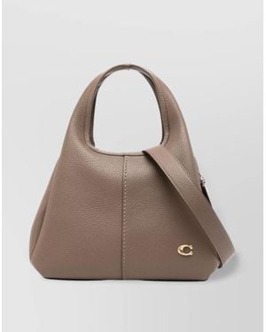 COACH Circular Top Handles Hobo Bag - Natural