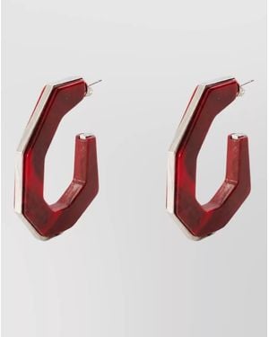 Isabel Marant Large Hoop Earrings - Red