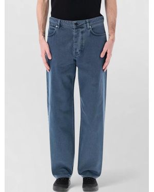 Stone Island Denim Loose-Fit Straight-Leg Jeans - Blue