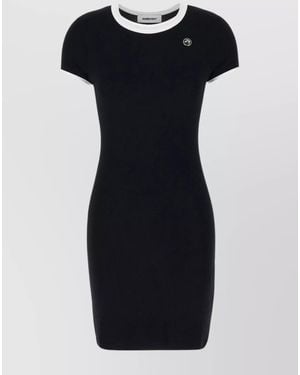 Ambush Ribbed Mini T-Shirt Dress - Black