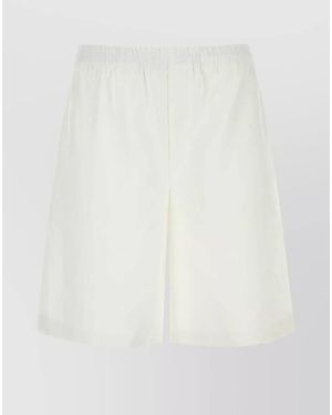 Gucci Linen Bermuda Shorts - White