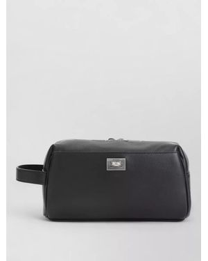 Balenciaga Rodeo Leather Toiletry Pouch Buckle Strap - Black