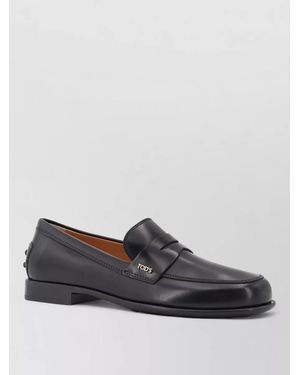 Tod's Leather Loafers Featuring Back Gommini Detail - Grey