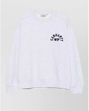 Carhartt Ribbed Crew Neck Sweatshirt - White