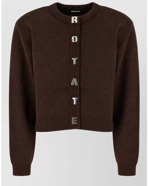 ROTATE BIRGER CHRISTENSEN Cashmere Blend Cardigan - Brown