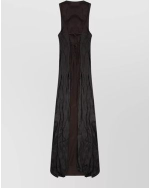 Alysi Silk Maxi Dress - Black