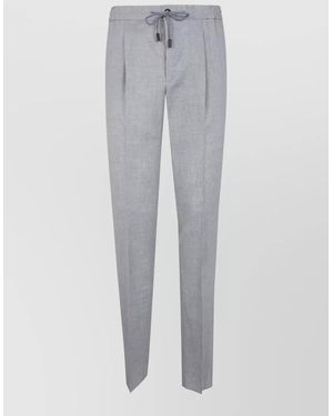 Incotex Straight-Leg Chino Trousers - Grey