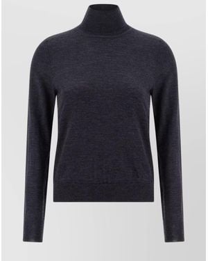Maison Margiela Wool Turtleneck Jumper - Blue
