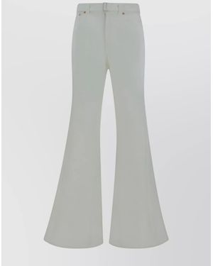 Sacai Denim Mid-Rise Flared Jeans - Grey
