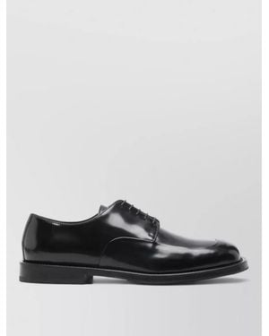Moschino Derby Shoes Glossy Finish Leather Sole - Multicolor