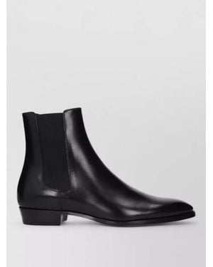 Celine Leather Chelsea Boots - Black