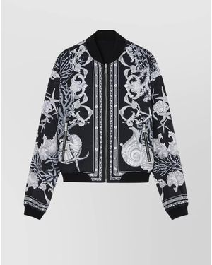 Versace Reversible Printed Bomber Jacket - Black