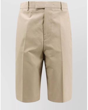 Ferragamo Cotton Chino Shorts - Natural