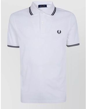 Fred Perry Twin Tipped Polo Shirt - White