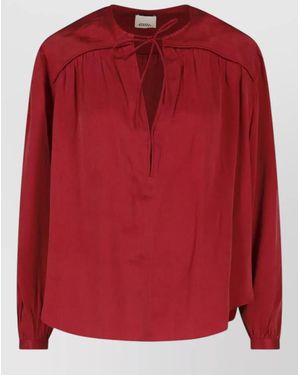 Isabel Marant Silk Blouse - Red