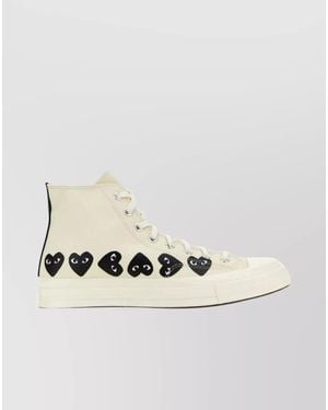 COMME DES GARÇONS PLAY Canvas High-Top Trainers - Natural