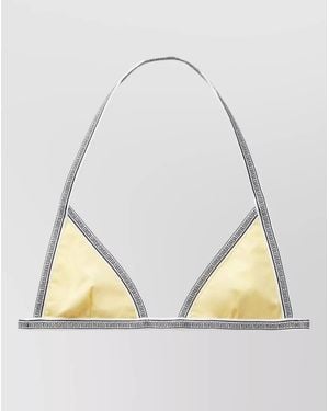 Versace Triangle Bikini Top - Natural