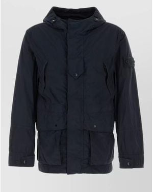 Stone Island Nylon Padded Coat - Blue
