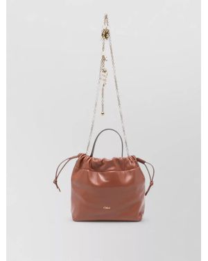 Chloé Icons Small Leather Bucket Bag - White