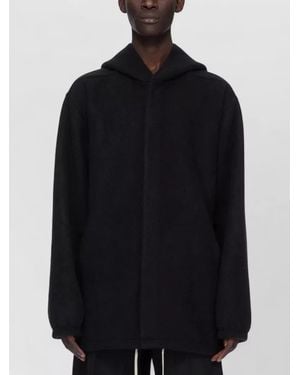Rick Owens Cashmere Hooded Puffer Jacket - Black