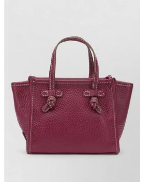 Gianni Chiarini Leather Crossbody Bag - Purple