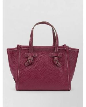 Gianni Chiarini Leather Crossbody Bag - Purple