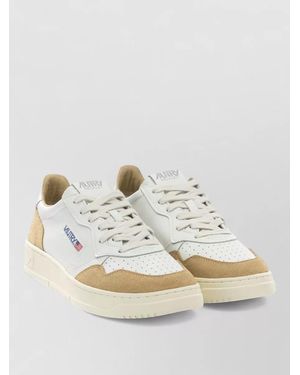 Autry Leather Medalist Low Trainers - White