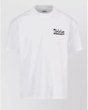 Dickies Crew Neck Shirt Short Sleeves Graphic Print - White