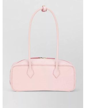 MCM Na Leather Tote Bag - Pink
