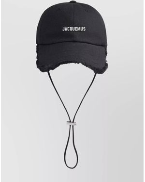 Jacquemus The Artichaut Curved Peak Cap - Black