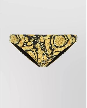 Versace Baroque-Print Swimming Trunks - Metallic
