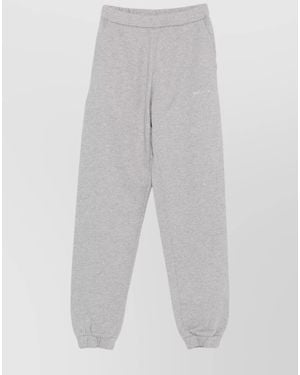 The Attico Cotton Cuffed Track Pants - White
