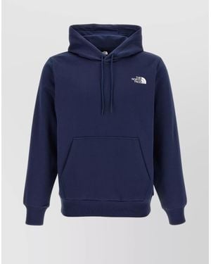 The North Face Essential Drawstring Hooded Kangaroo Pocket Sweater - Blue