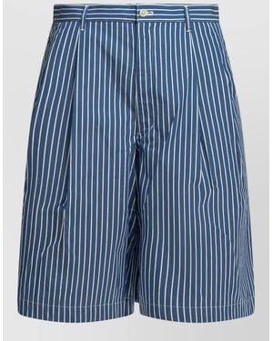 Comme des Garçons Striped Swim Shorts - Blue