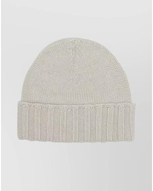 Drumohr Cashmere Beanie - White