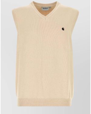Carhartt Cotton Sleeveless Vest - Natural
