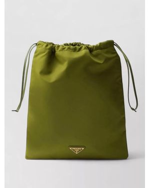 Prada Re Nylon Wish Bucket Pouch Bag - Green