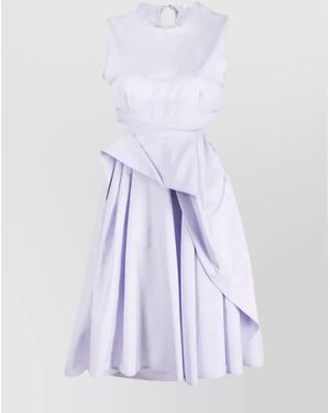 Cecilie Bahnsen Sleeveless Cotton Bustier Midi Dress - White