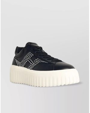 Hogan Leather Low-Top Trainers - Blue