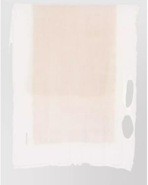 Fabiana Filippi Cashmere Modal Fringed Scarf - Natural