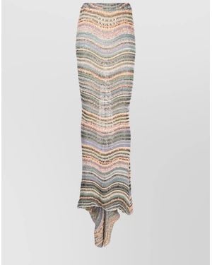 VITELLI Swirl-Print Maxi Skirt - White