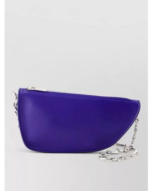 Burberry Micro Shield Quilted Lambskin Shoulder Bag - Purple